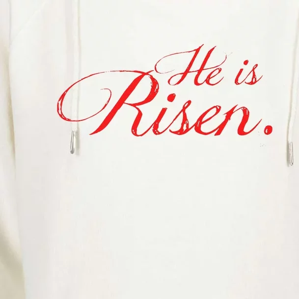 He Is RISEN!! A That Celebrates The Real Easter Womens Funnel Neck Pullover Hood