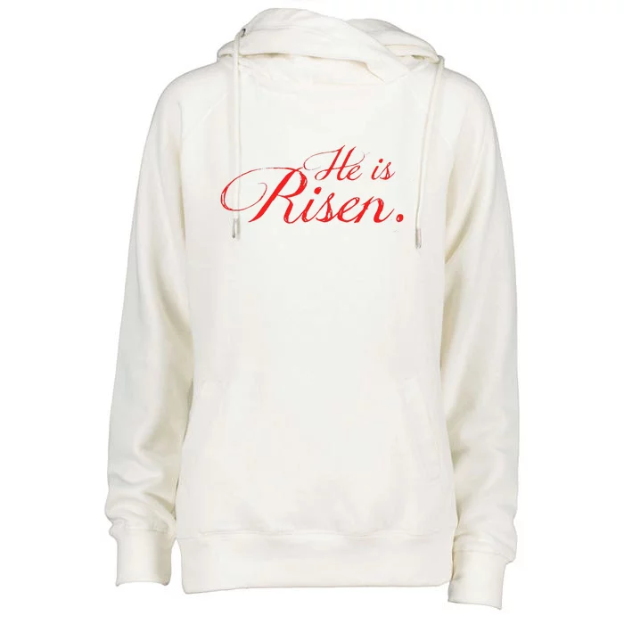 He Is RISEN!! A That Celebrates The Real Easter Womens Funnel Neck Pullover Hood