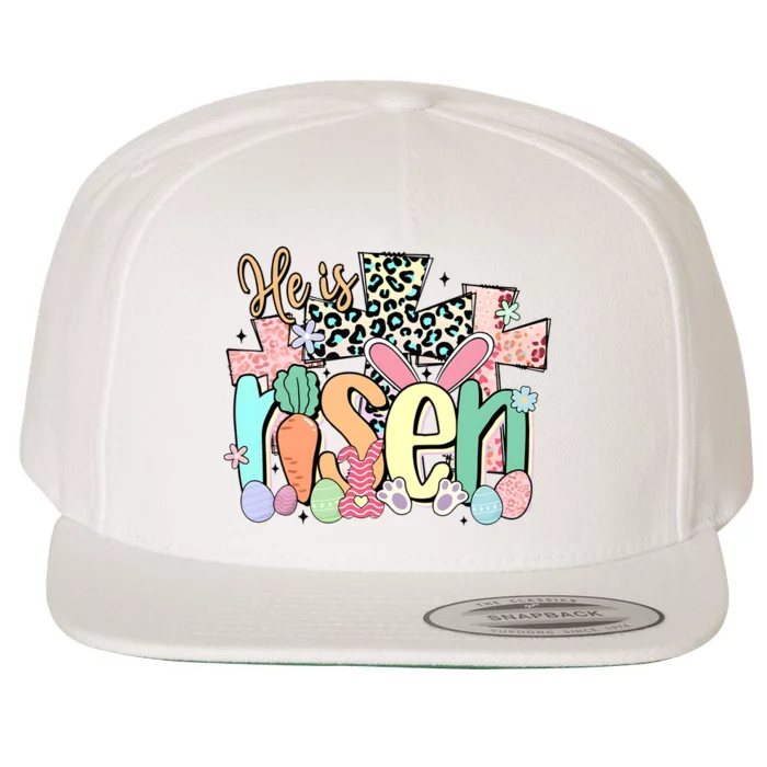 He Is Risen Retro Easter Vibes Wool Snapback Cap