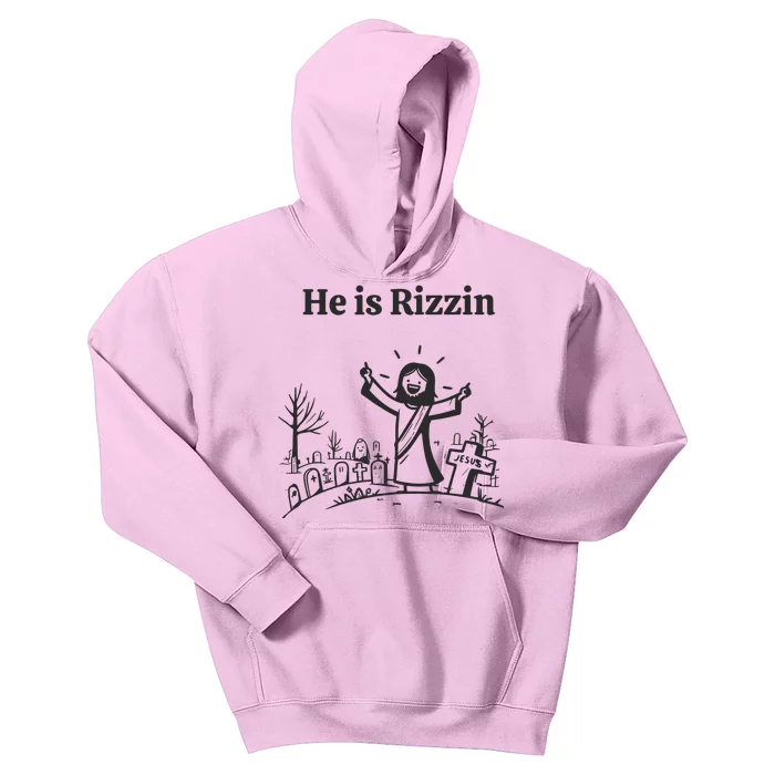 He Is Rizzin Kids Hoodie