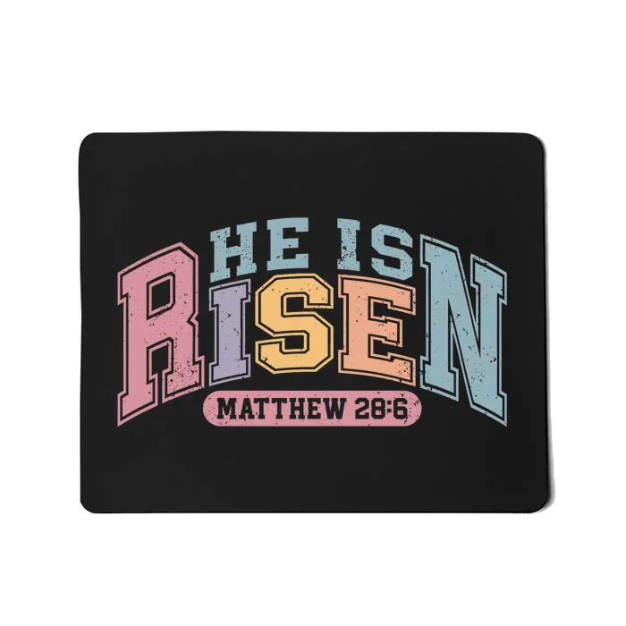 He Is Risen Matthew 28:6 Christian Jesus Easter Day Mousepad