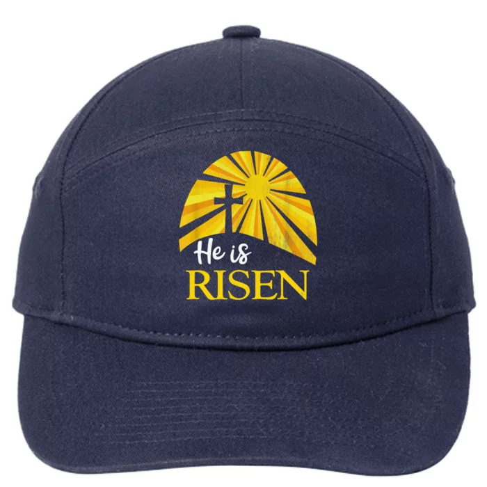 He Is Risen Religious Easter Jesus Christian 7-Panel Snapback Hat