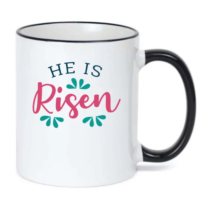 He Is Risen Easter Jesus Black Color Changing Mug