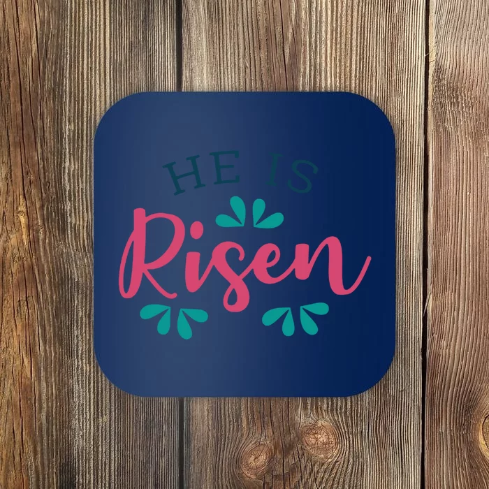 He Is Risen Easter Jesus Coaster