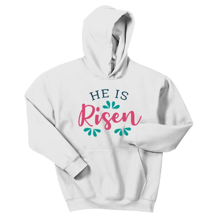 He Is Risen Easter Jesus Kids Hoodie