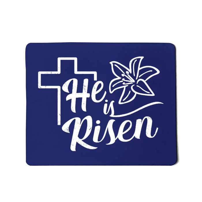 He Is Risen Easter Jesus Cross Mousepad