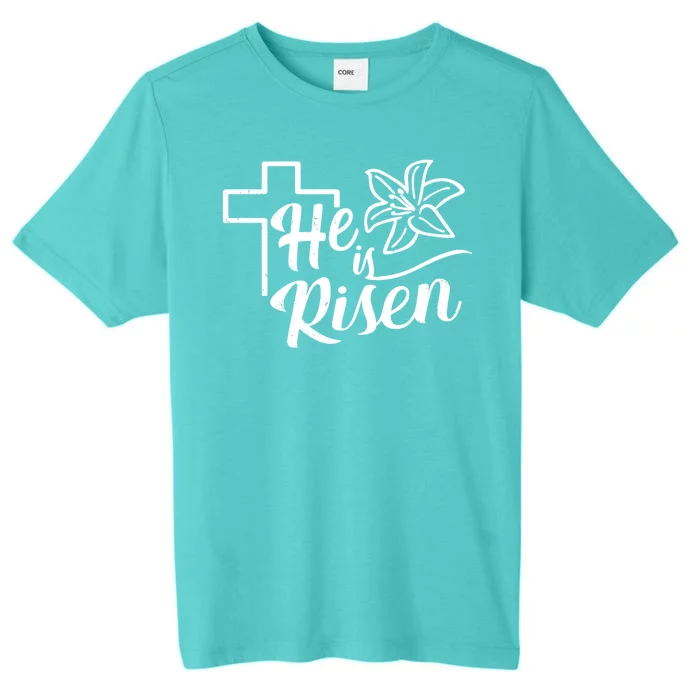 He Is Risen Easter Jesus Cross ChromaSoft Performance T-Shirt