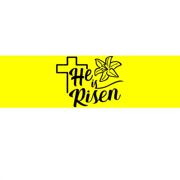 He Is Risen Easter Jesus Cross Bumper Sticker