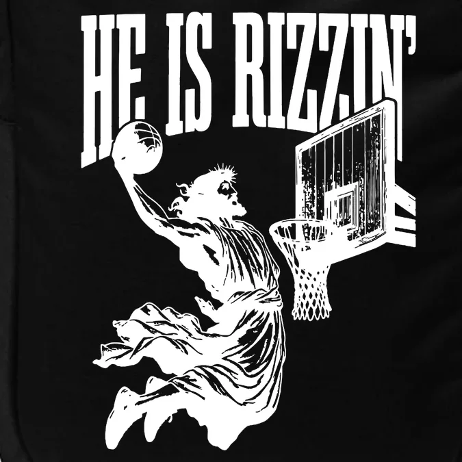 He Is Rizzin Funny Jesus Basketball Impact Tech Backpack