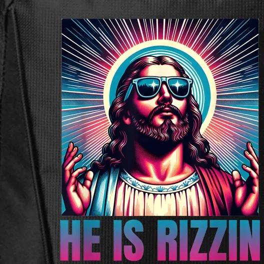 He Is Rizzin Jesus Is Rizzen City Backpack