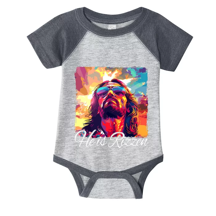 He Is Rizzen Jesus Infant Baby Jersey Bodysuit