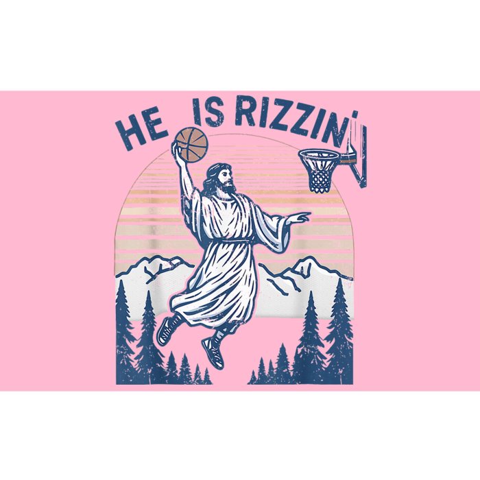 He Is Rizen Funny Easter  Basketball Jesus Bumper Sticker