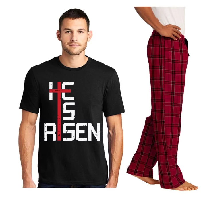 He Is Risen Cross Jesus Easter Christian Religious Pajama Set