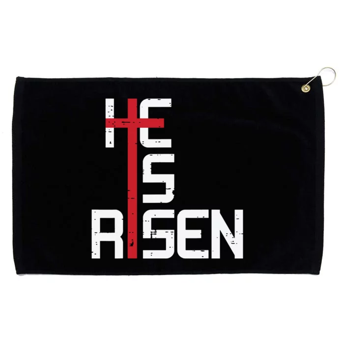 He Is Risen Cross Jesus Easter Christian Religious Grommeted Golf Towel