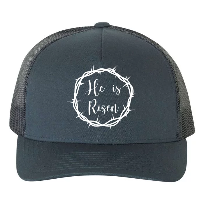 He Is Risen Easter Christ Yupoong Adult 5-Panel Trucker Hat