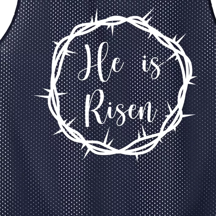 He Is Risen Easter Christ Mesh Reversible Basketball Jersey Tank