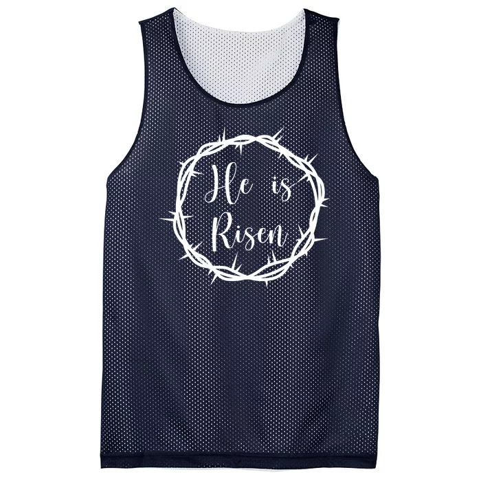 He Is Risen Easter Christ Mesh Reversible Basketball Jersey Tank