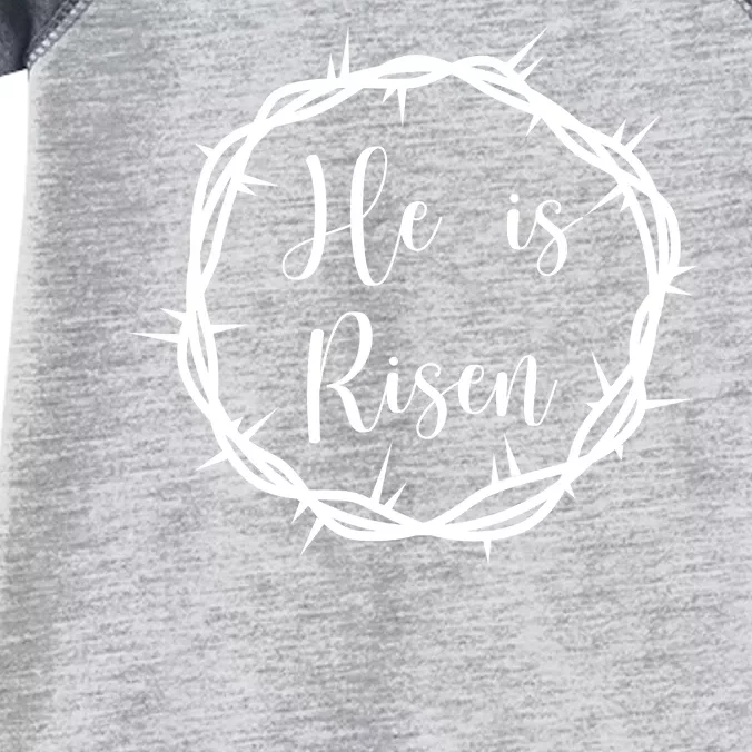 He Is Risen Easter Christ Infant Baby Jersey Bodysuit