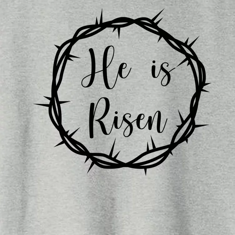 He Is Risen Easter Christ Women's Crop Top Tee