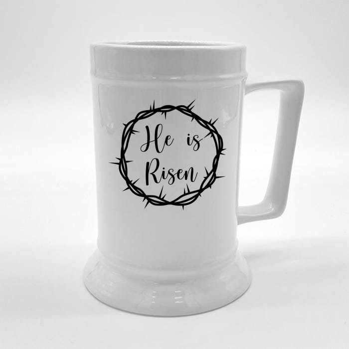 He Is Risen Easter Christ Front & Back Beer Stein