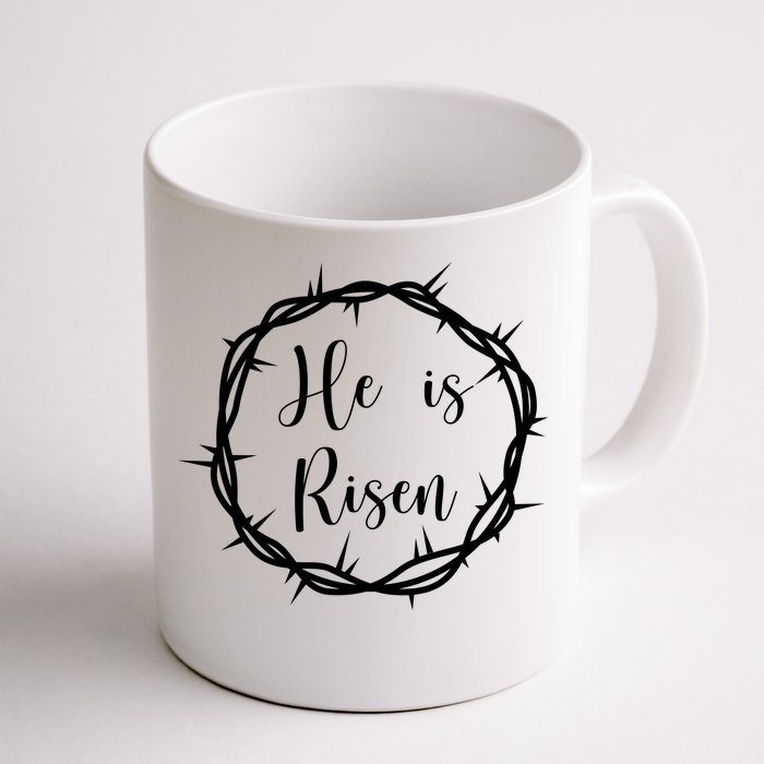 He Is Risen Easter Christ Front & Back Coffee Mug