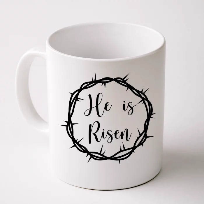 He Is Risen Easter Christ Front & Back Coffee Mug