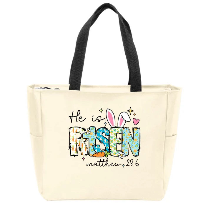 He Is Risen Zip Tote Bag