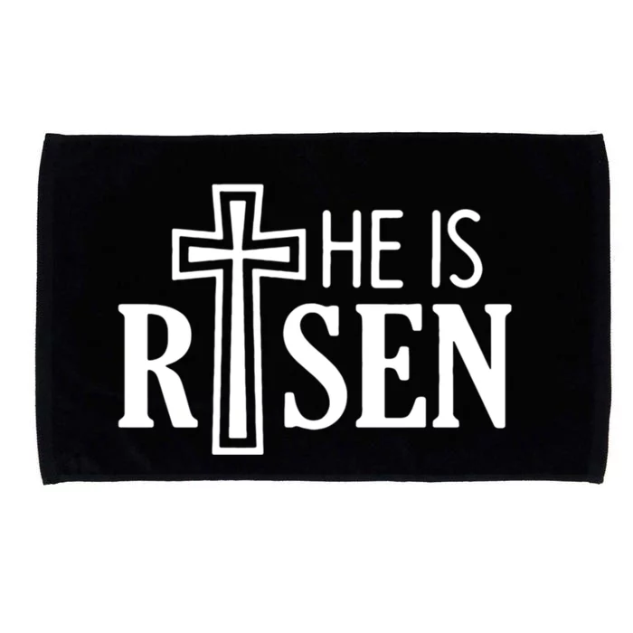 He Is Risen Gift Easter Day Jesus Cross Christian Religious Gift Microfiber Hand Towel