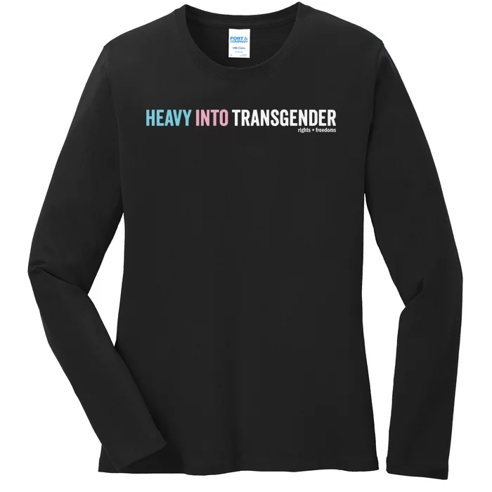 Heavy Into Rights Freedoms Ladies Long Sleeve Shirt