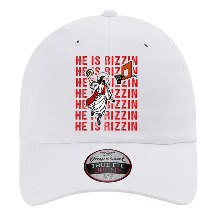 He Is Rizzin Jesus Is Rizzen Dunking Basketball The Original Performance Cap