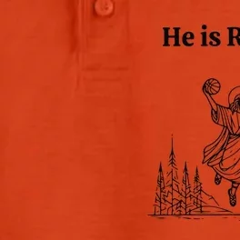 He Is Risen Easter Jesus Playing Basketball He Is Rizzin Dry Zone Grid Performance Polo