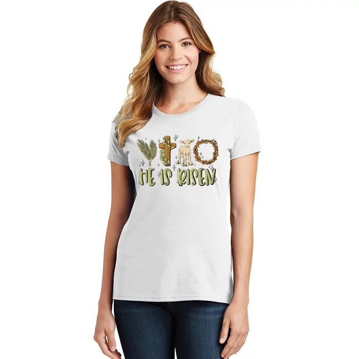 He Is Risen Christian Women's T-Shirt