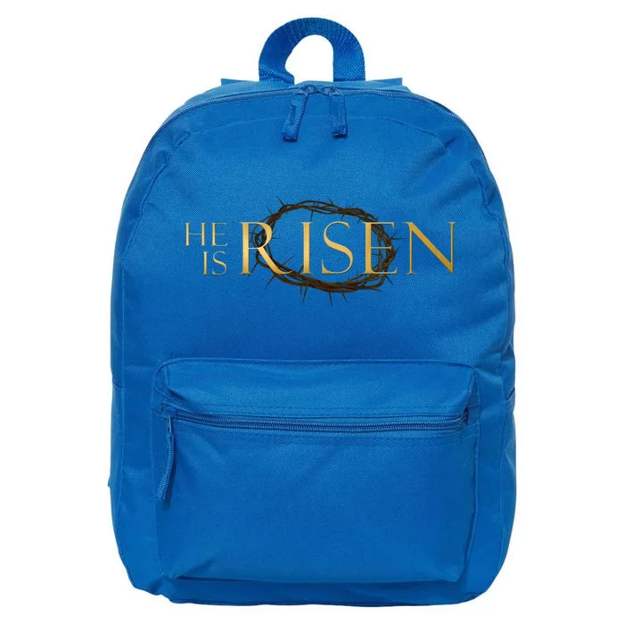 He Is Risen Jesus Christ Easter 16 in Basic Backpack