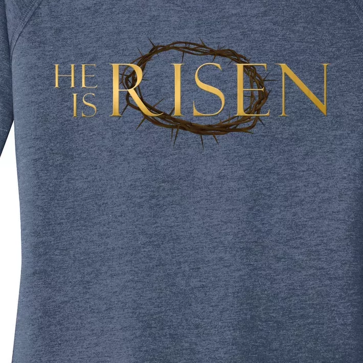 He Is Risen Jesus Christ Easter Women's Perfect Tri Tunic Long Sleeve Shirt