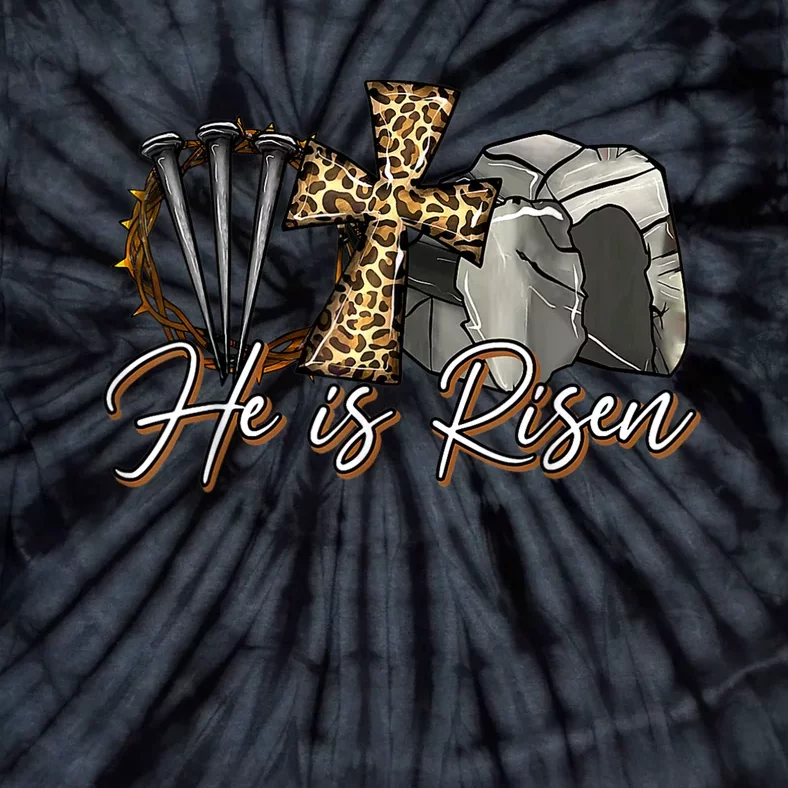 He Is Risen Jesus Christian Easter Day Religious Gifts Women Tie-Dye T-Shirt