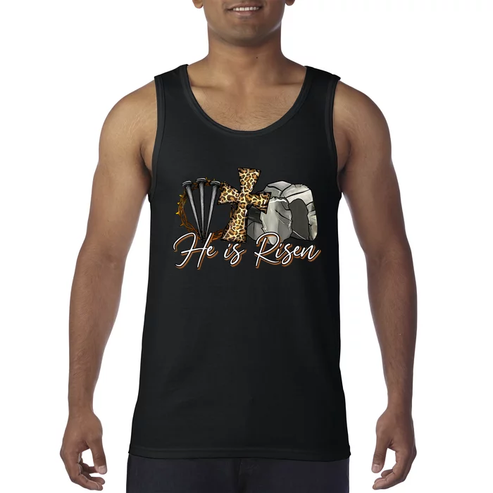 He Is Risen Jesus Christian Easter Day Religious Gifts Women Tank Top