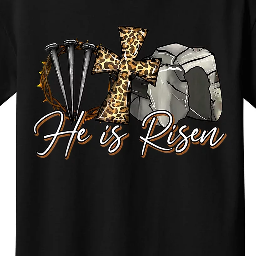 He Is Risen Jesus Christian Easter Day Religious Gifts Women Kids T-Shirt