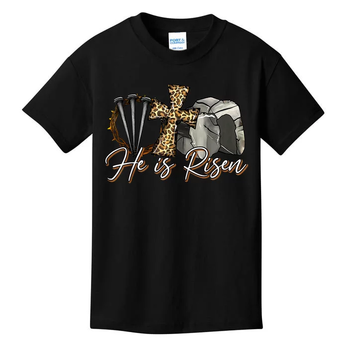 He Is Risen Jesus Christian Easter Day Religious Gifts Women Kids T-Shirt