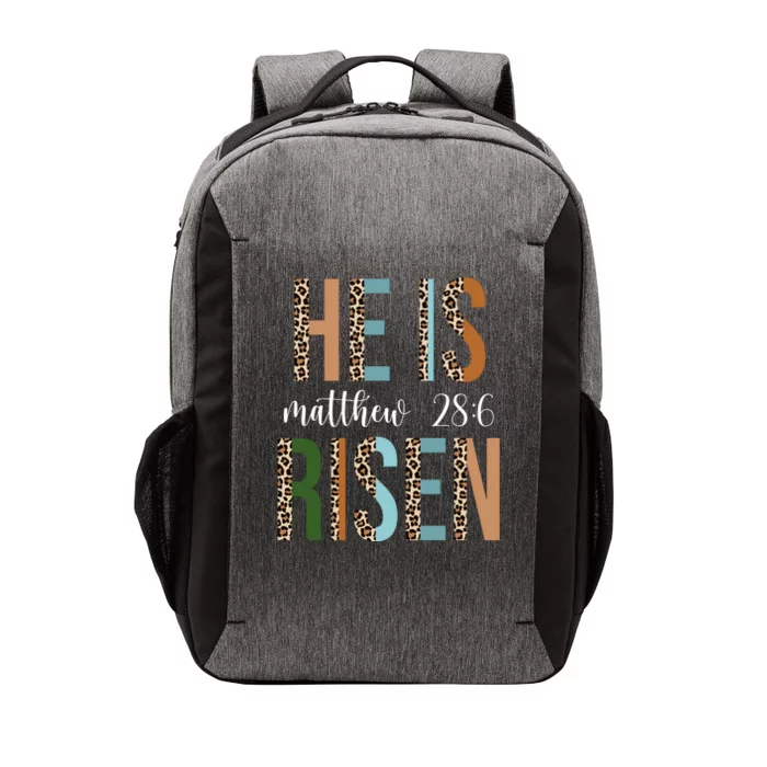 He Is Risen Matthew Bible Verse Vector Backpack