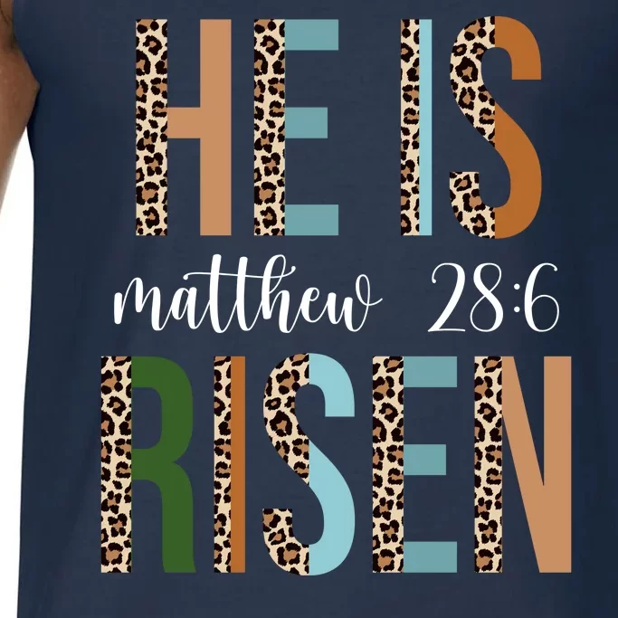 He Is Risen Matthew Bible Verse Comfort Colors® Tank Top