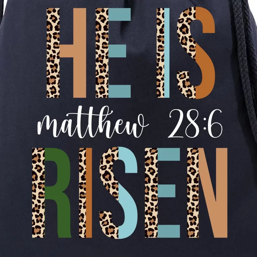 He Is Risen Matthew Bible Verse Drawstring Bag