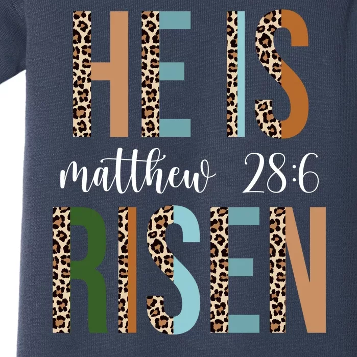 He Is Risen Matthew Bible Verse Baby Bodysuit