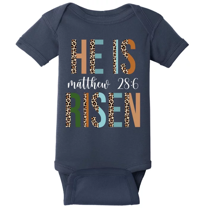 He Is Risen Matthew Bible Verse Baby Bodysuit