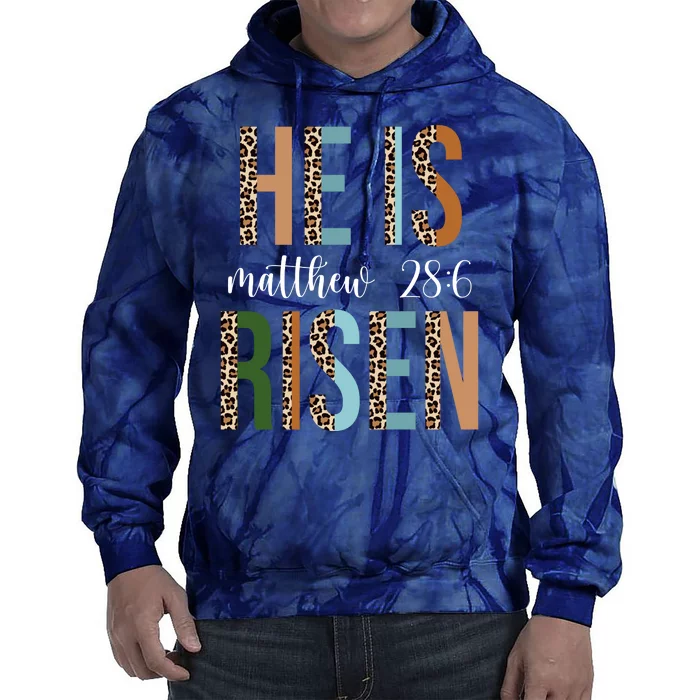 He Is Risen Matthew Bible Verse Tie Dye Hoodie