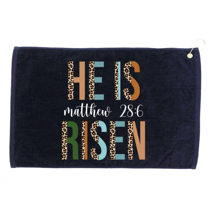 He Is Risen Matthew Bible Verse Grommeted Golf Towel