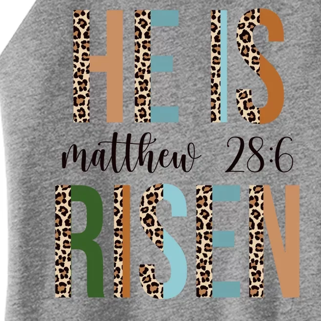 He Is Risen Matthew Bible Verse Women’s Perfect Tri Rocker Tank