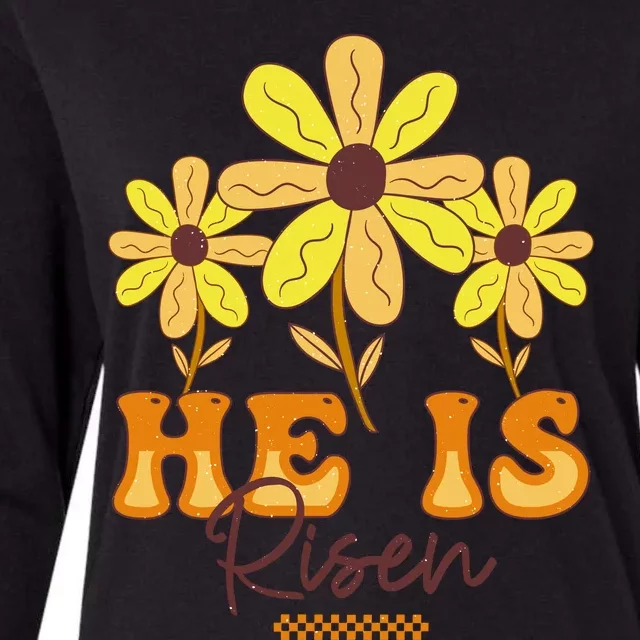 He Is Risen Womens Cotton Relaxed Long Sleeve T-Shirt