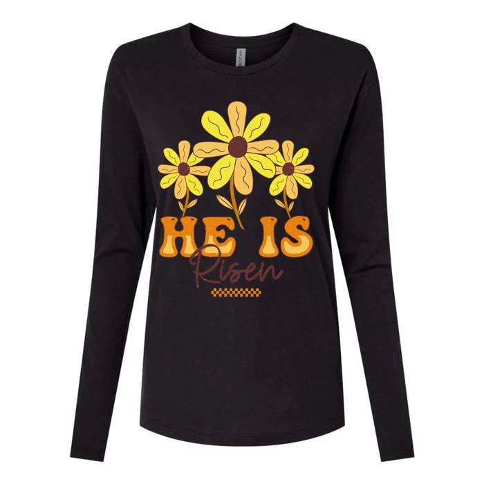 He Is Risen Womens Cotton Relaxed Long Sleeve T-Shirt