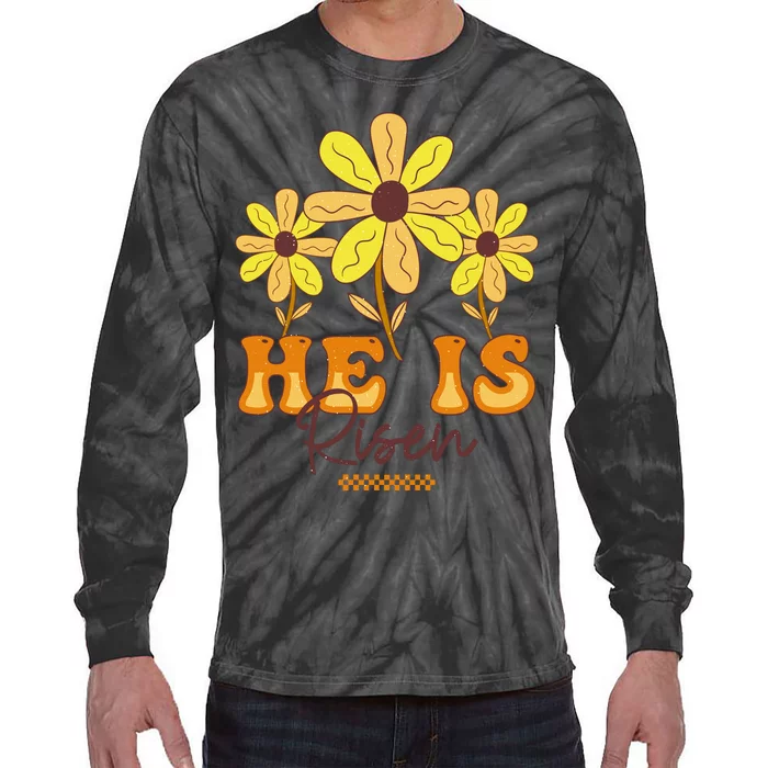 He Is Risen Tie-Dye Long Sleeve Shirt