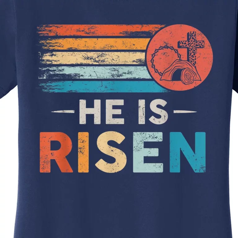 He Is Risen Sun Resurrection Easter Christian Men Women Women's T-Shirt